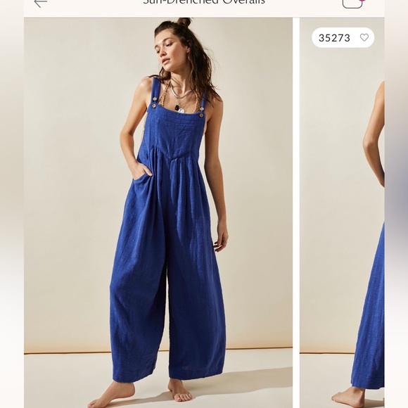 Free People Pants - Free People Blue Jumpsuit